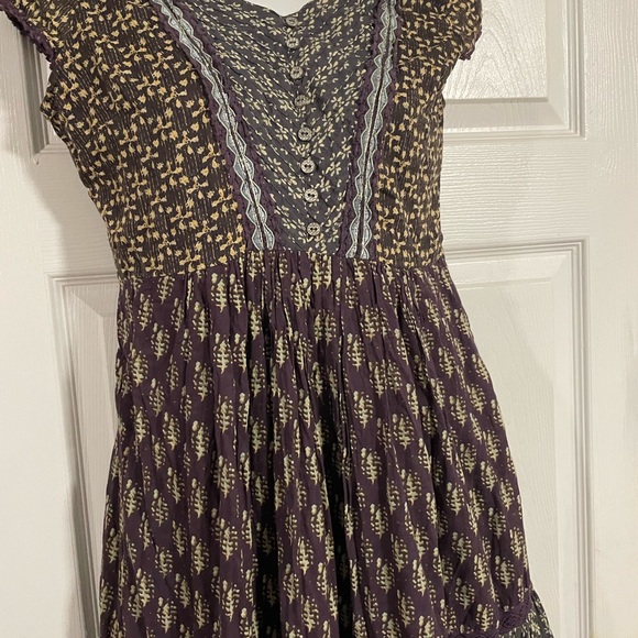 Label Ritu Kumar Indigo printed long dress size S - Picture 7 of 7